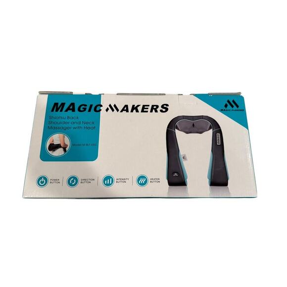 Magic Makers Shiatsu Back Shoulder Neck Massager with Low Heat - Picture 2 of 4